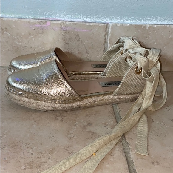 Steven Madden Gold Espadrilles - Picture 4 of 4